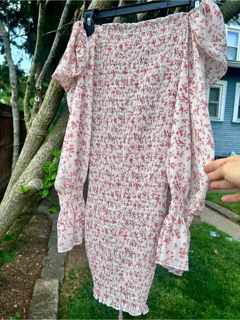 NWOT Princess Polly Floral Smocked BABYDOLL DRESS💕 Mini Peasant Ruched 4 - Picture 5 of 11